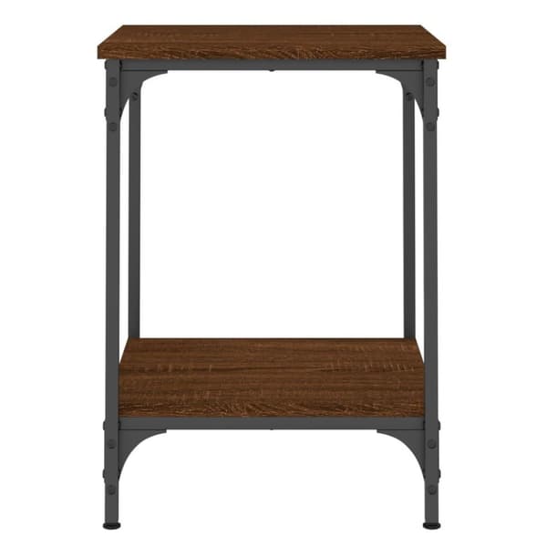 vidaXL sofabord 40x40x55 cm konstrueret træ brun egetræsfarve