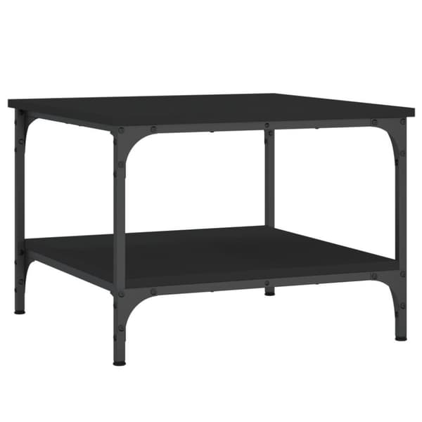 vidaXL sofabord 55x55x40 cm konstrueret træ sort