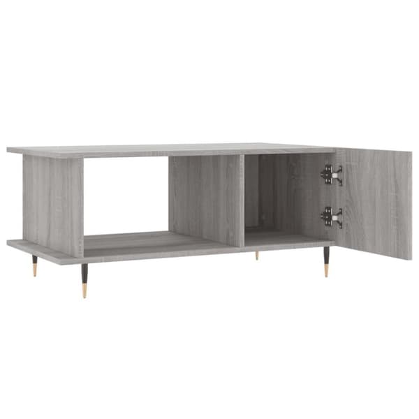 vidaXL sofabord 90x50x40 cm konstrueret træ grå sonoma-eg