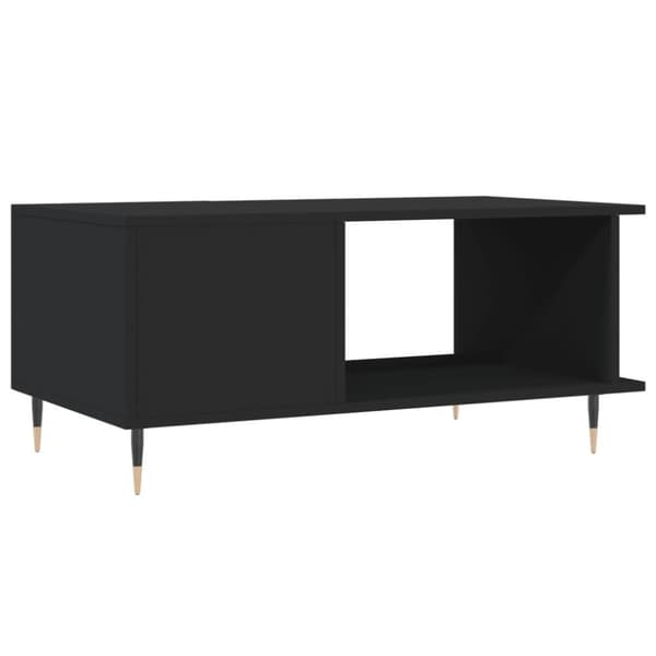 vidaXL Soffbord svart 90x50x40 cm konstruerat trä