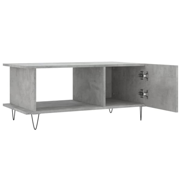 vidaXL Sohvapöytä betoninharmaa 90x50x40 cm tekninen puu