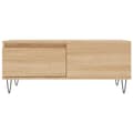 Miniatyrbillede 4 af 11: vidaXL sofabord 90x50x36,5 cm konstrueret træ sonoma-eg
