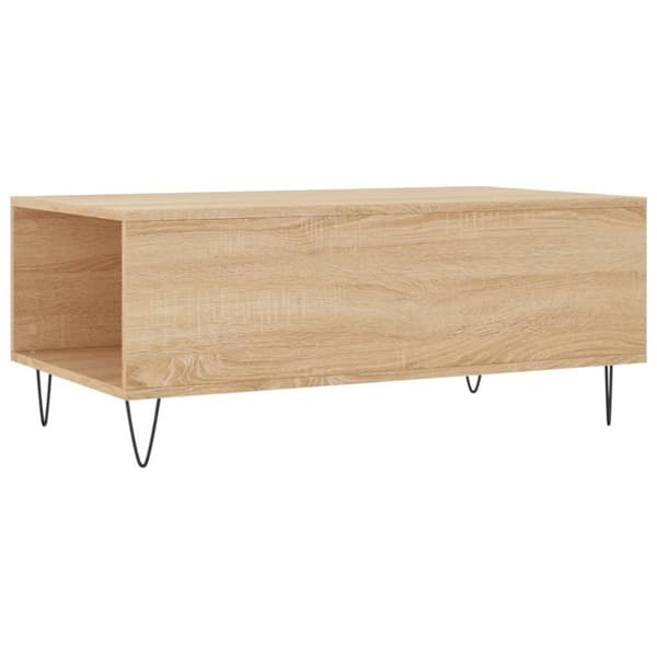 vidaXL sofabord 90x50x36,5 cm konstrueret træ sonoma-eg