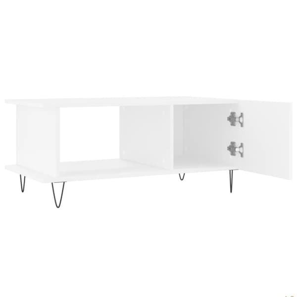 vidaXL Soffbord vit 90x50x40 cm konstruerat trä