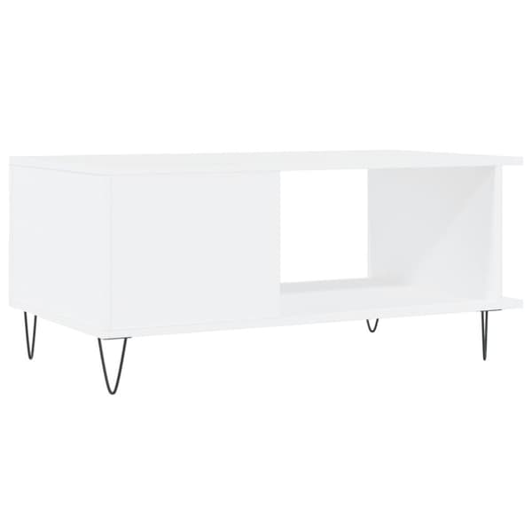 vidaXL Soffbord vit 90x50x40 cm konstruerat trä