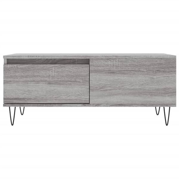 vidaXL sofabord 90x50x36,5 cm konstrueret træ grå sonoma-eg
