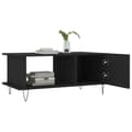 Miniatyrbillede 3 af 11: vidaXL sofabord 90x50x40 cm konstrueret træ sort