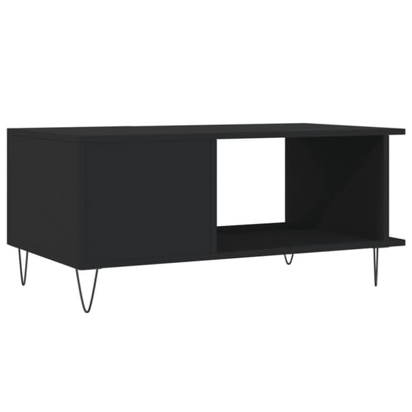 vidaXL sofabord 90x50x40 cm konstrueret træ sort