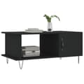 Miniatyrbillede 2 af 11: vidaXL sofabord 90x50x40 cm konstrueret træ sort