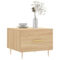 Miniatyrbillede 2 af 11: vidaXL sofabord 50x50x40 cm konstrueret træ sonoma egetræsfarve
