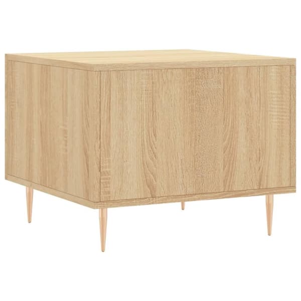 vidaXL Salongbord sonoma eik 50x50x40 cm konstruert tre