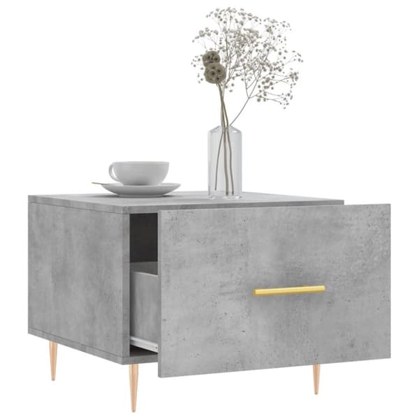 vidaXL sofabord 50x50x40 cm konstrueret træ betongrå