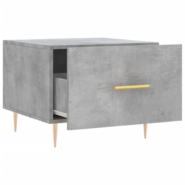 vidaXL sofabord 50x50x40 cm konstrueret træ betongrå