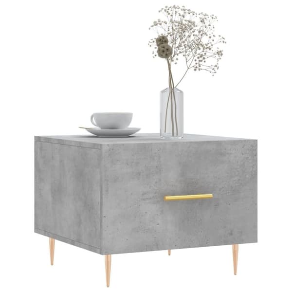 vidaXL sofabord 50x50x40 cm konstrueret træ betongrå