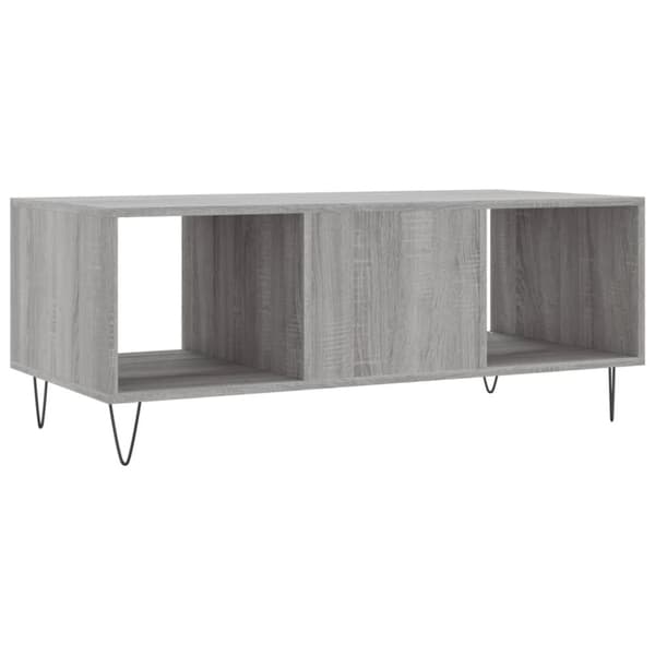 vidaXL Sohvapöytä harmaa Sonoma 102x50x40 cm tekninen puu
