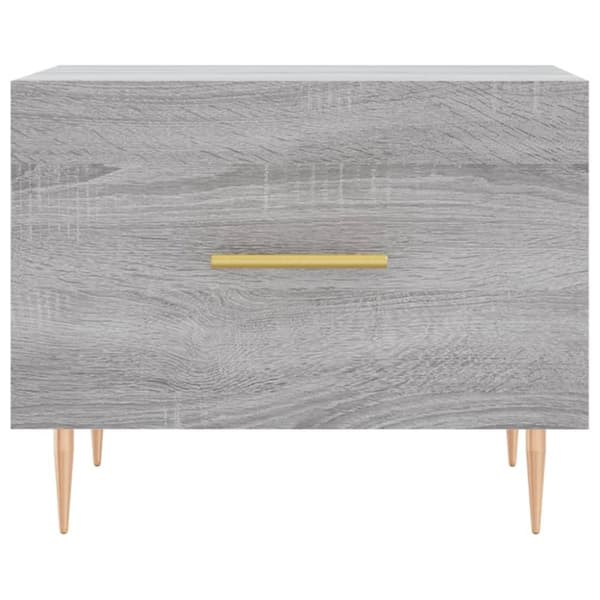 vidaXL sofabord 50x50x40 cm konstrueret træ grå sonoma-eg