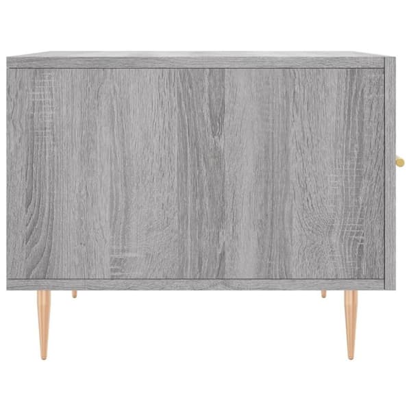 vidaXL sofabord 50x50x40 cm konstrueret træ grå sonoma-eg