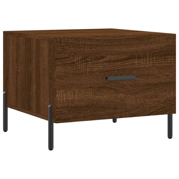 vidaXL Sohvapöytä ruskea tammi 50x50x40 cm tekninen puu