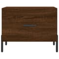Miniatyrbilde 5 av 11: vidaXL Salongbord brun eik 50x50x40 cm konstruert tre