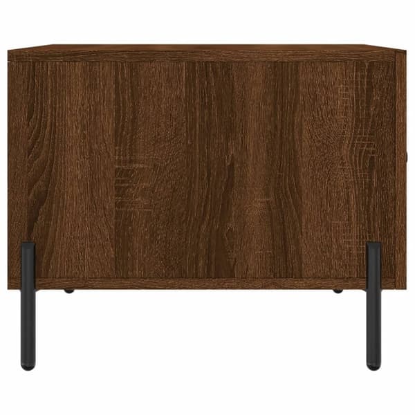 vidaXL Salongbord brun eik 50x50x40 cm konstruert tre