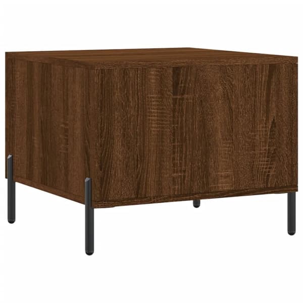 vidaXL Salongbord brun eik 50x50x40 cm konstruert tre