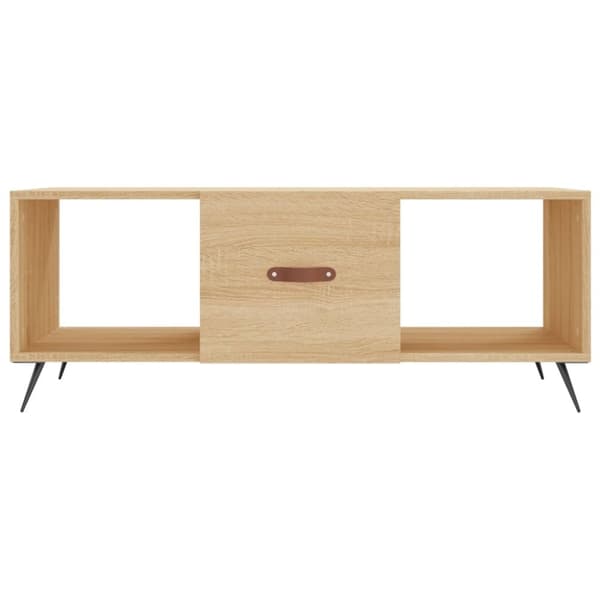 vidaXL Soffbord sonoma-ek 102x50x40 cm konstruerat trä