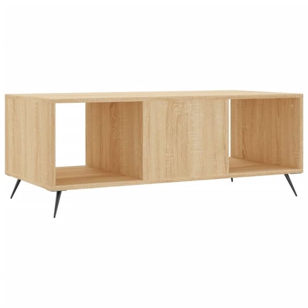 vidaXL Soffbord sonoma-ek 102x50x40 cm konstruerat trä