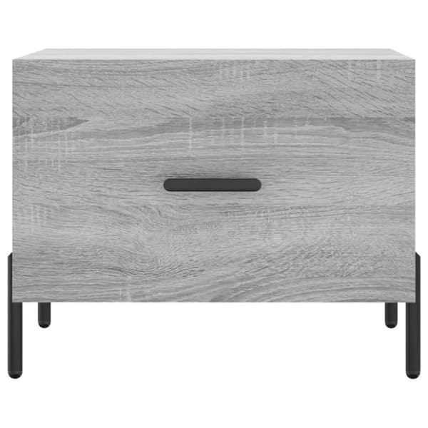 vidaXL sofabord 50x50x40 cm konstrueret træ grå sonoma-eg