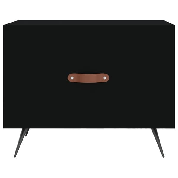 vidaXL sofabord 50x50x40 cm konstrueret træ sort