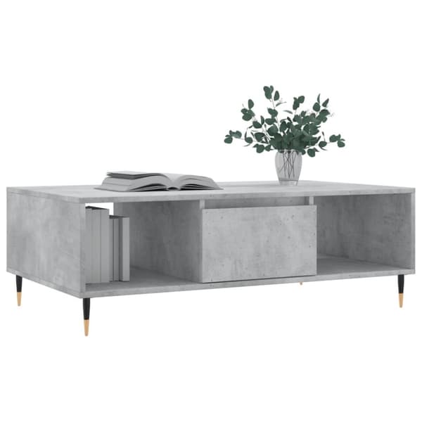 vidaXL Salongbord betonggrå 104x60x35 cm konstruert tre