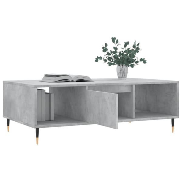 vidaXL Salongbord betonggrå 104x60x35 cm konstruert tre