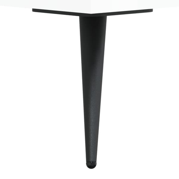 vidaXL sofabord 50x50x40 cm konstrueret træ hvid højglans