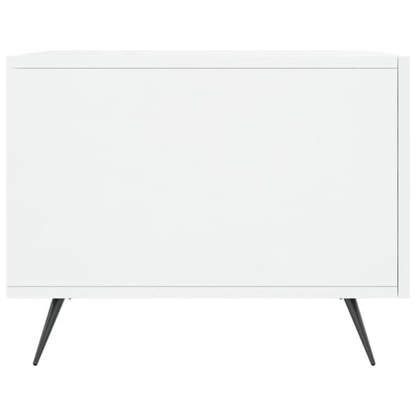 vidaXL Soffbord vit högglans 50x50x40 cm konstruerat trä