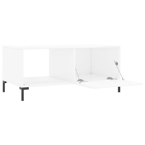 vidaXL Soffbord vit 90x50x40 cm konstruerat trä