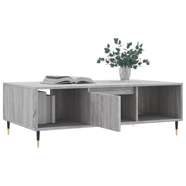 vidaXL sofabord 104x60x35 cm konstrueret træ grå sonoma-eg