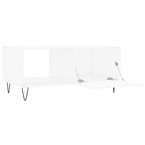 vidaXL Soffbord vit 90x50x40 cm konstruerat trä