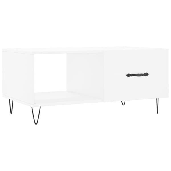 vidaXL Salongbord hvit 90x50x40 cm konstruert tre