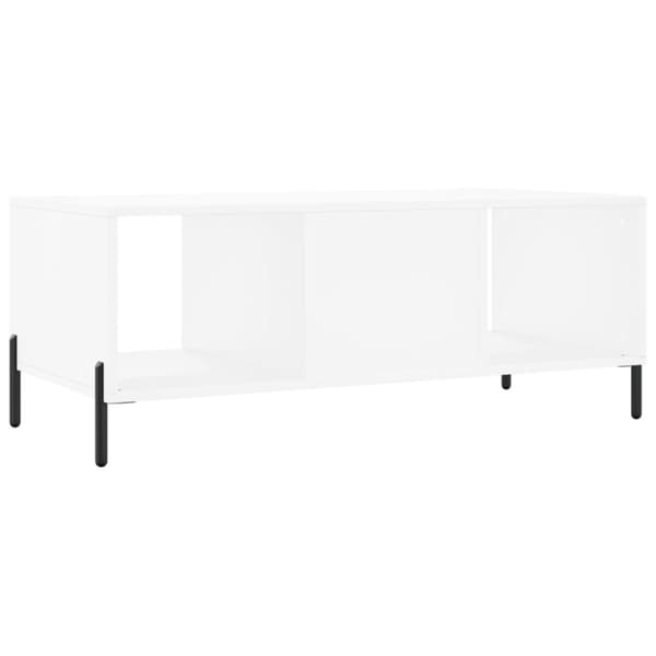 vidaXL Soffbord vit 102x50x40 cm konstruerat trä