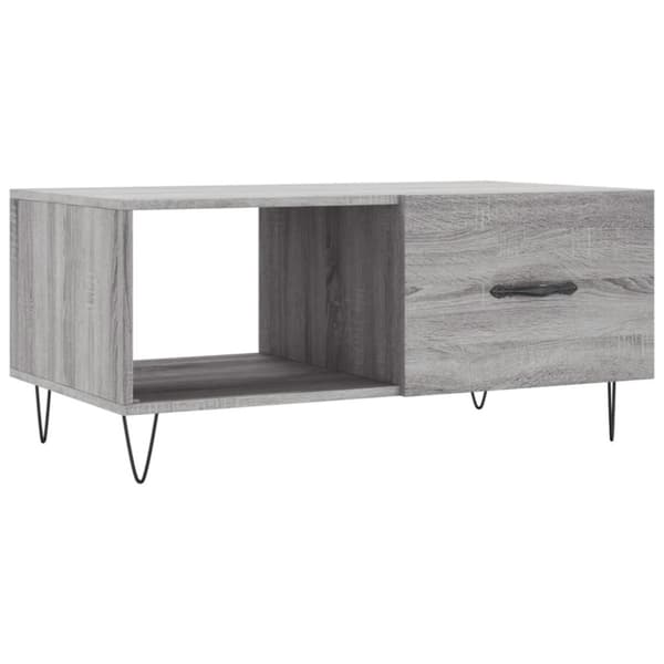 vidaXL Salongbord grå sonoma 90x50x40 cm konstruert tre