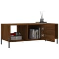 Miniatyrbillede 4 af 11: vidaXL sofabord 102x50x40 cm konstrueret træ brun egetræsfarve