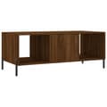 Miniatyrbillede 8 af 11: vidaXL sofabord 102x50x40 cm konstrueret træ brun egetræsfarve