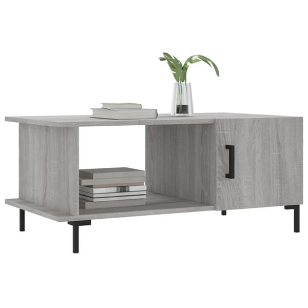 vidaXL sofabord 90x50x40 cm konstrueret træ grå sonoma-eg