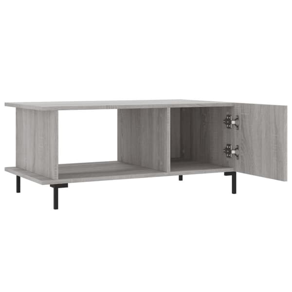 vidaXL sofabord 90x50x40 cm konstrueret træ grå sonoma-eg