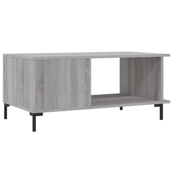 vidaXL sofabord 90x50x40 cm konstrueret træ grå sonoma-eg