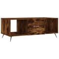 Miniatyrbilde 1 av 11: vidaXL Salongbord røkt eik 102x50x40 cm konstruert tre