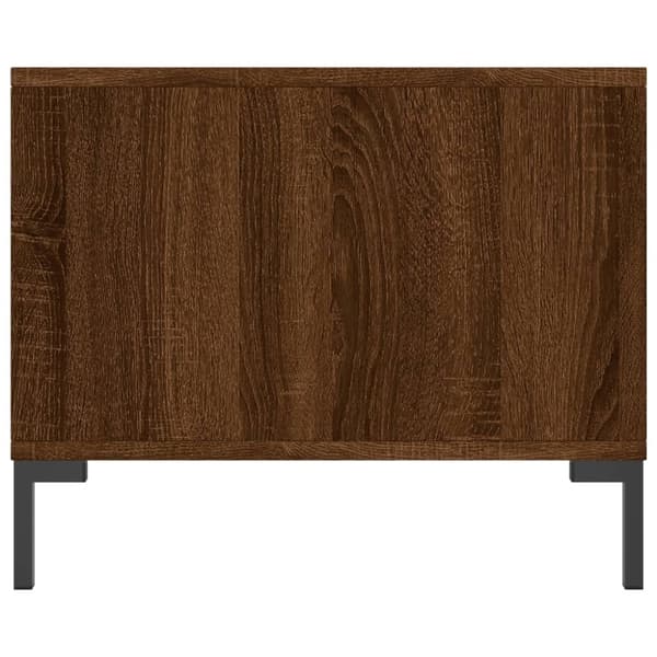 vidaXL sofabord 90x50x40 cm konstrueret træ brun egetræsfarve