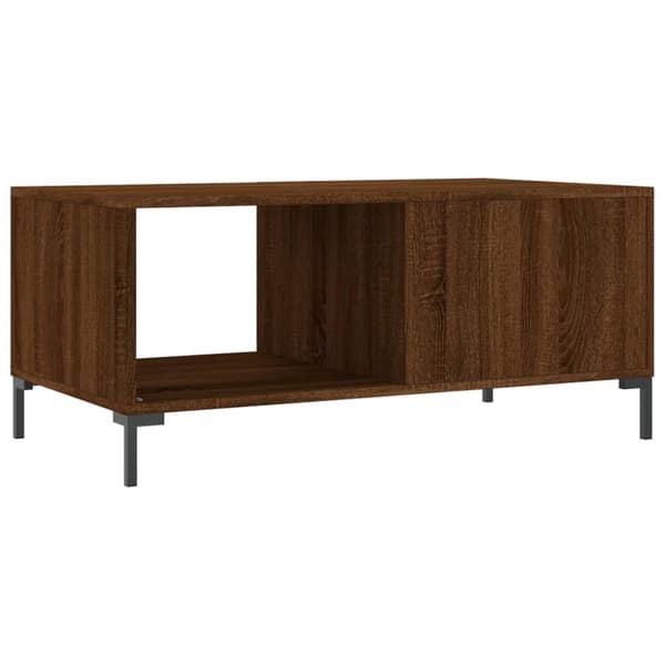 vidaXL sofabord 90x50x40 cm konstrueret træ brun egetræsfarve