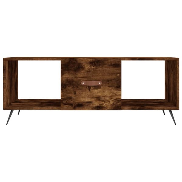 vidaXL sofabord 102x50x40 cm konstrueret træ røget egetræsfarve