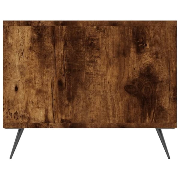 vidaXL sofabord 102x50x40 cm konstrueret træ røget egetræsfarve
