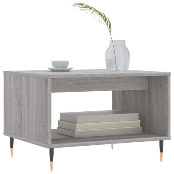 vidaXL sofabord 60x50x40 cm konstrueret træ grå sonoma-eg